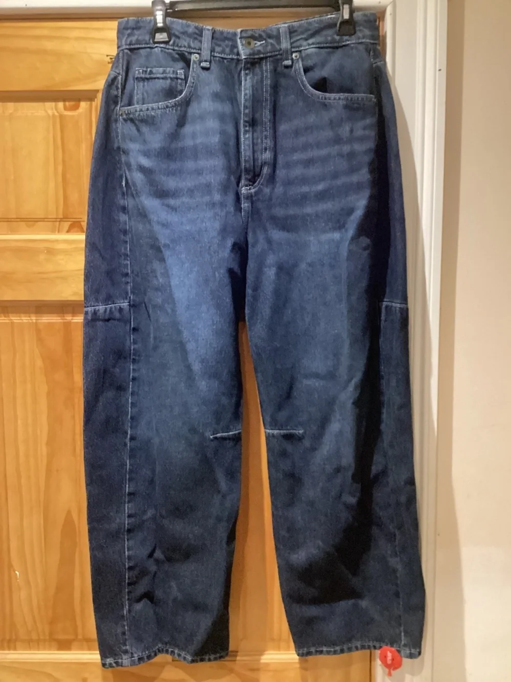 Rag and Bone Grafton Chase High-Rise Barrel Jeans Size 27